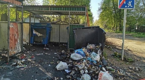 Вандализм на контейнерных площадках в Солнечногорске