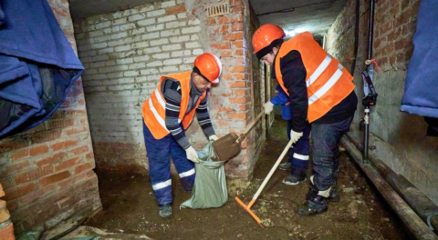 Фонд капремонта приступил к ремонту подвальных помещений многоквартирных домов в Климовске