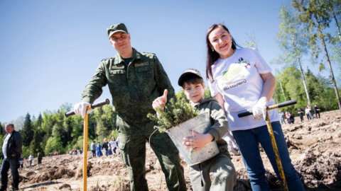 Акция «Лес будущего» прошла в Московской области